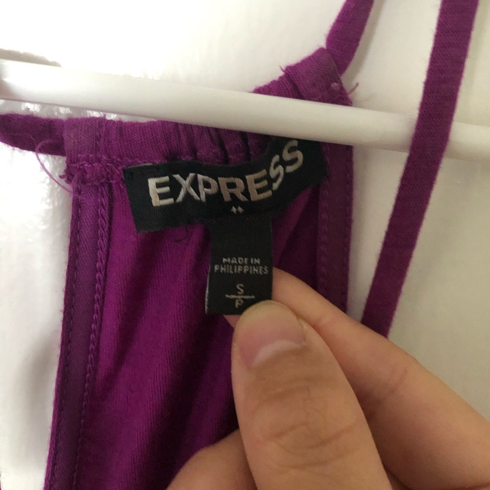 Purple Express Romper Size Small - Picture 2 of 5